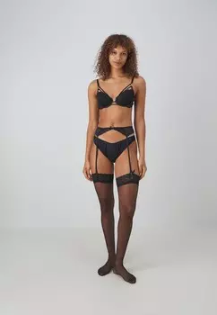 Носки выше колена 15DEN 2 PACK Hunkemller, черный