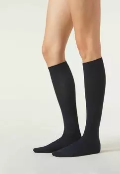 Носки выше колена Calzedonia, синий