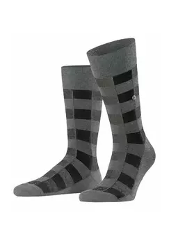Носки выше колена CHECKED Burlington, серый