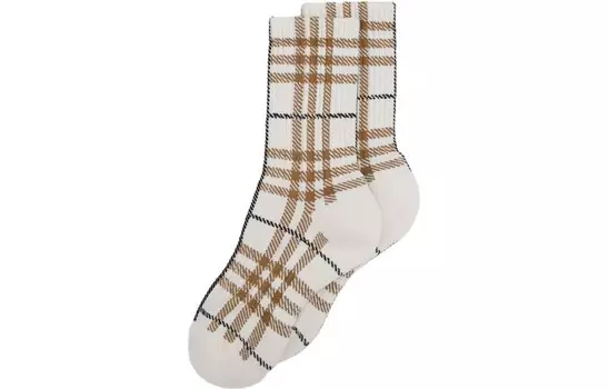 Носки женские Burberry, серо-бежевый