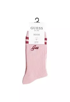 Носки женские GUESS в полоску, розовый