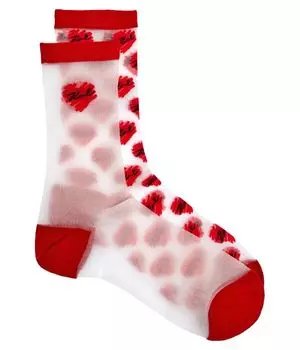 Носки женские Karl Lagerfeld с рисунком 2 пары, красный