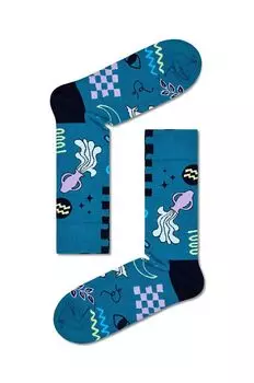 Носки «Зодиак Водолей» Happy Socks, синий