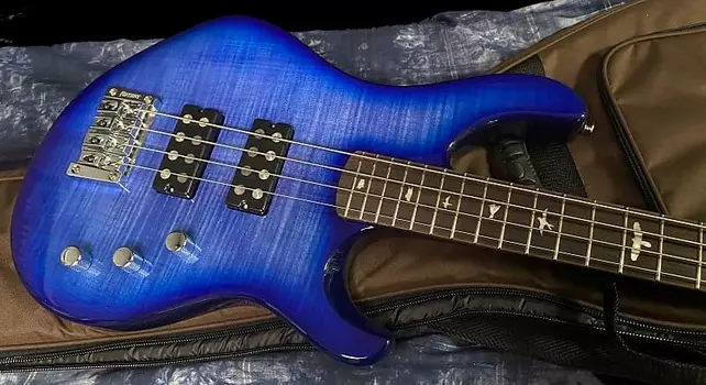 НОВЫЙ! 2022 PRS SE Kingfisher Bass Guitar - Faded Blue Burst - Официальный дилер - В наличии - Сумка для переноски!