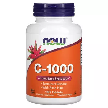 NOW Foods, C-1000, 100 таблеток