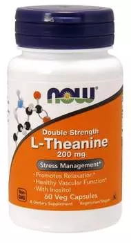 Now Foods, L-теанин, 60 капсул
