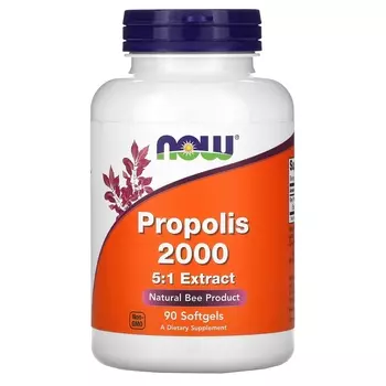 NOW Foods прополис 2000, 90 капсул