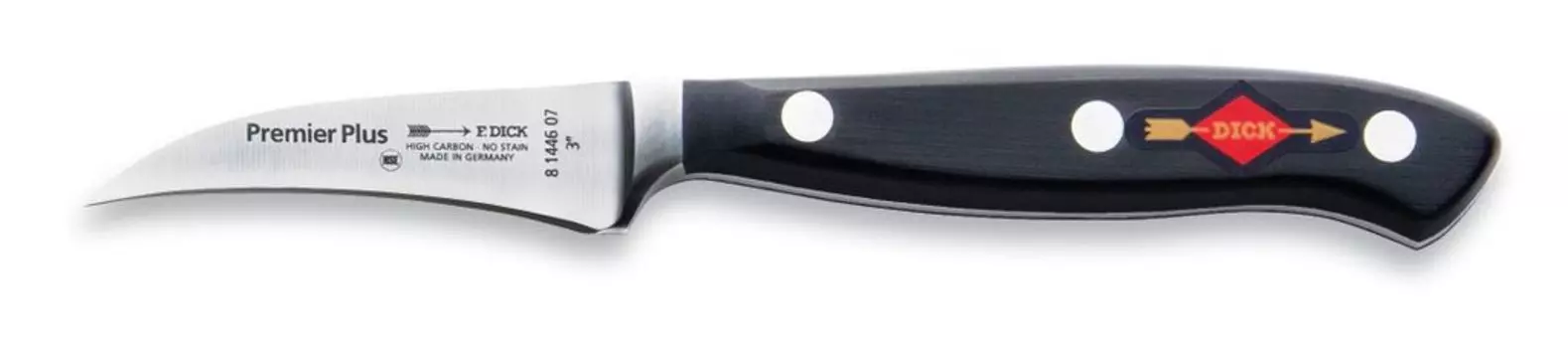 Нож для томатов Dick Premier Plus лезвие кухонного ножа 7 см сталь X50CrMoV15 F. DICK