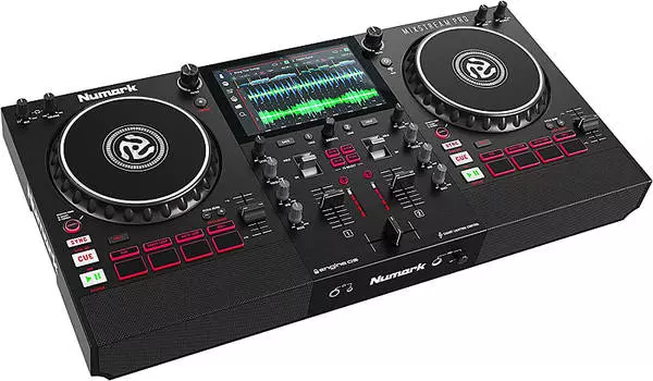 Numark - Mixstream Pro - DJ-контроллер с динамиками, 7-дюймовым сенсорным экраном и WiFi