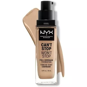 NYX Professional Makeup Can't Stop Won't Stop Тональный крем с полным покрытием No.Buff, 30 мл