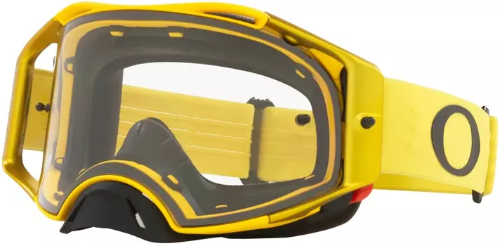 Очки Oakley Airbrake Clear для мотокросса, желтый/черный