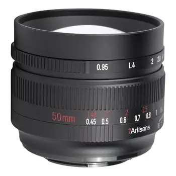 Объектив 7Artisans 50mm f/0.95, Micro 4/3 Mount, черный
