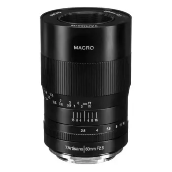 Объектив 7Artisans 60mm f/2.8 Macro, Fujifilm X Mount, черный