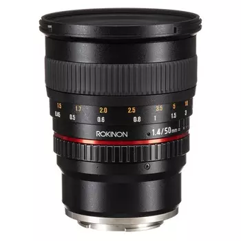 Объектив Rokinon 50mm f/1.4 AS IF UMC, Sony E Mount, черный