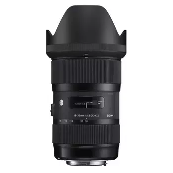 Объектив Sigma 18-35mm f/1.8 DC HSM Art, Canon EF mount, черный