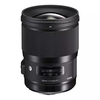 Объектив Sigma 28mm f/1.4 DG HSM Art, Nikon F mount, черный