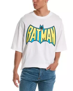 Объемная футболка с принтом Бэтмена LANVIN x DC Comics, белый