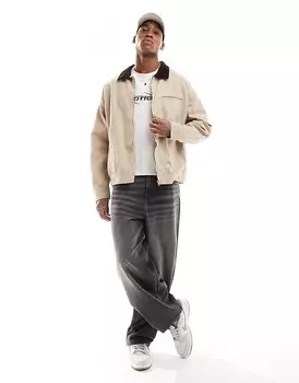 Объемная куртка Харрингтон ASOS DESIGN