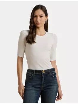 Облегающая блузка 200902618006 Lauren Ralph Lauren, белый