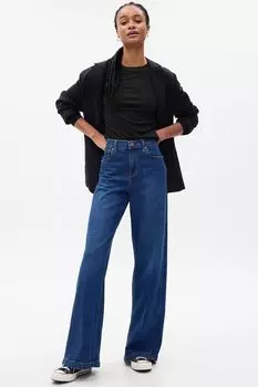 Облегающая блузка с модалом Gap, черный