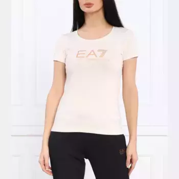 Облегающая футболка Ea7, экрю
