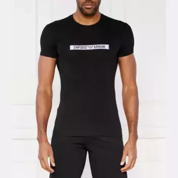 Облегающая футболка Emporio Armani, черный