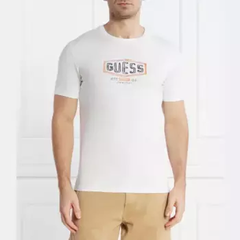 Облегающая футболка Guess, белый