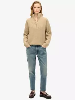 Облегающие джинсы средней посадки Superdry, цвет Logan Vintage Dark Blue