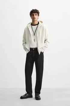 Облегающие зауженные джинсы ZARA, черный