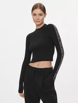 Облегающий свитер Tommy Jeans, черный