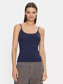 Облегающий топ Gina Tricot, синий