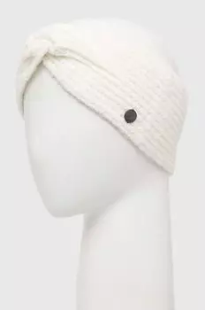 Ободок из смесовой шерсти Roxy, белый