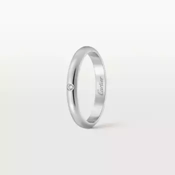 Обручальное кольцо Cartier 1895, платина/бриллиант
