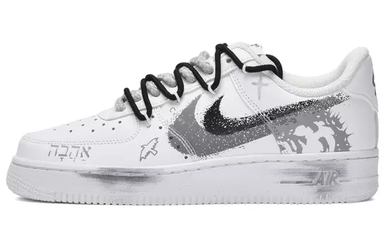 Обувь для скейтбординга Nike Air Force 1 унисекс, Black/White/Gray