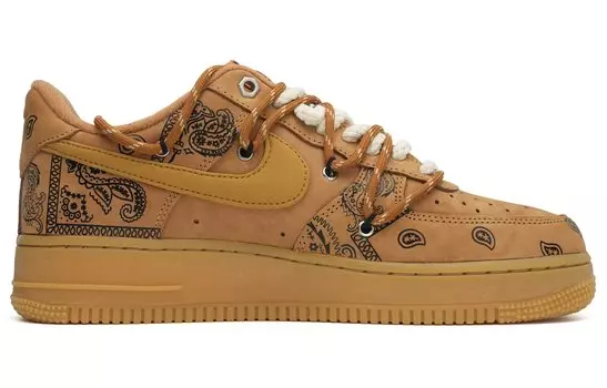 Кастомизированные кроссовки Nike Air Force 1 Unisex, коричневый