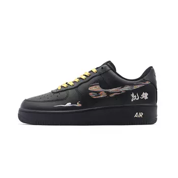 Обувь для скейтбординга Nike Air Force 1 унисекс, Black/Gold