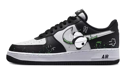 Кастомизированные кроссовки Nike Air Force 1 Skateboarding Shoes Unisex, черный