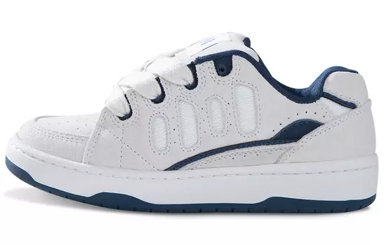 Обувь для скейтбординга Ollieskate Bake унисекс, цвет white and blue contrast