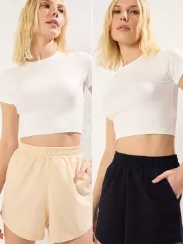 Обычные брюки Trendyol, цвет Cream/Black