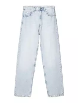 Обычные джинсы Bershka 90S, синий деним