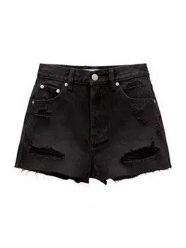 Обычные джинсы Pull&Bear, черный деним