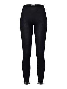 Обычные леггинсы Hanro Woolen Lace, черный