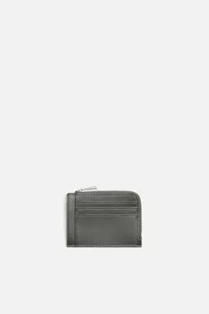 Обычный кошелек для визиток ZARA, зеленый