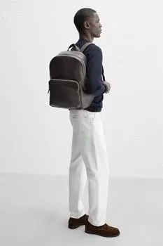 Обычный умный рюкзак ZARA, коричневый