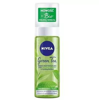 Очищающая пенка Green Tea с био-зеленым чаем 150мл Nivea