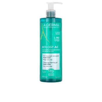 Очищающий гель для лица Biology ac gel limpiador A-derma, 400 мл