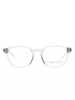 Очки Giorgio Armani в круглой оправе, серый