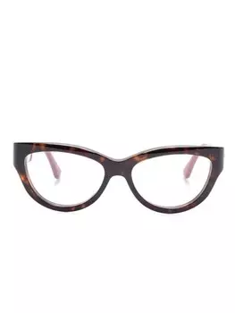 Очки Gucci Eyewear с цветными блоками, черный