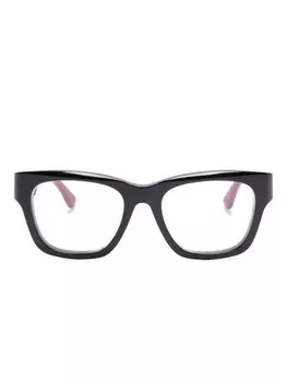 Очки Gucci Eyewear с цветными блоками, черный