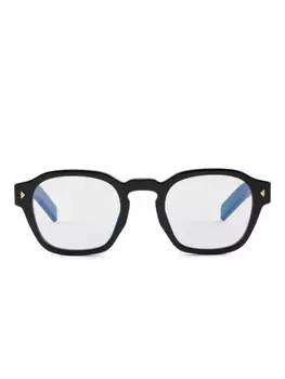 Очки с полосками Prada Eyewear, черный